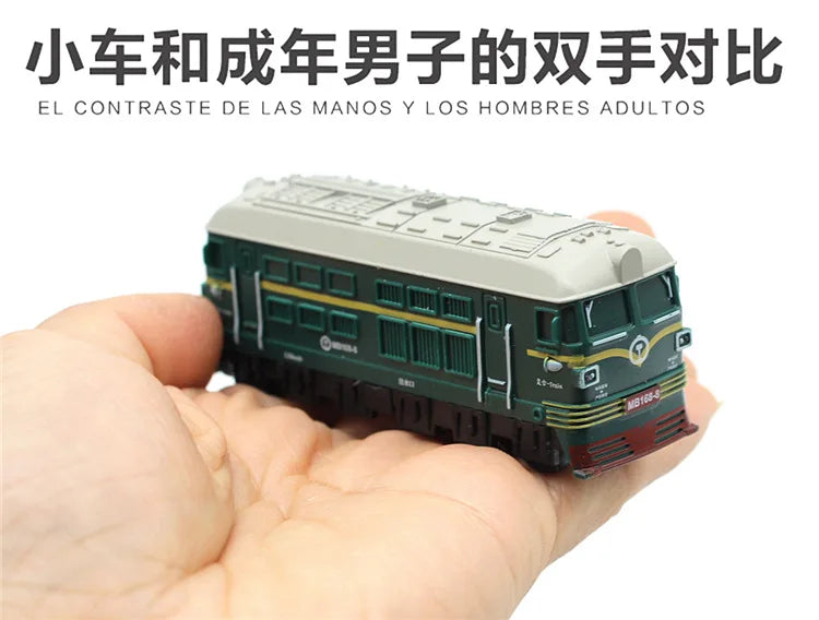 1:60 Retro train model Alloy Car Diecasts Metal Toy Model with Pull Back Function Vehicles for Child Gifts