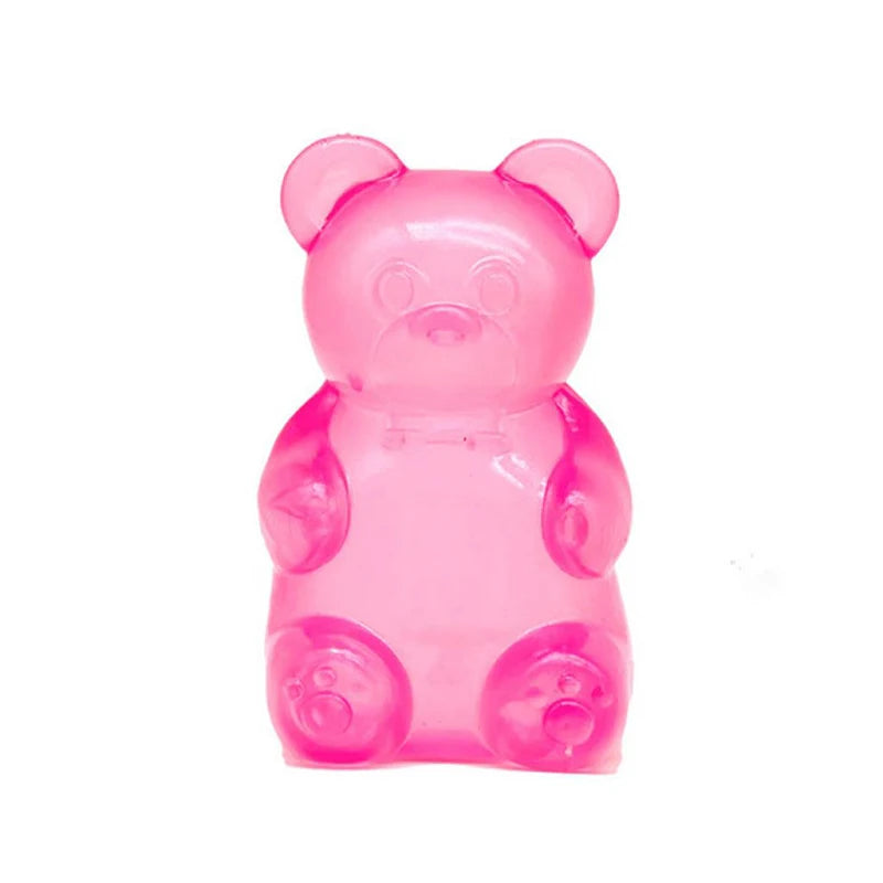 Cute Bear Maltose Squishy Toy Dough Colorful Sensory Toy Creative Desk Decoration Stress Relief Doll Squeeze Fidget Toy