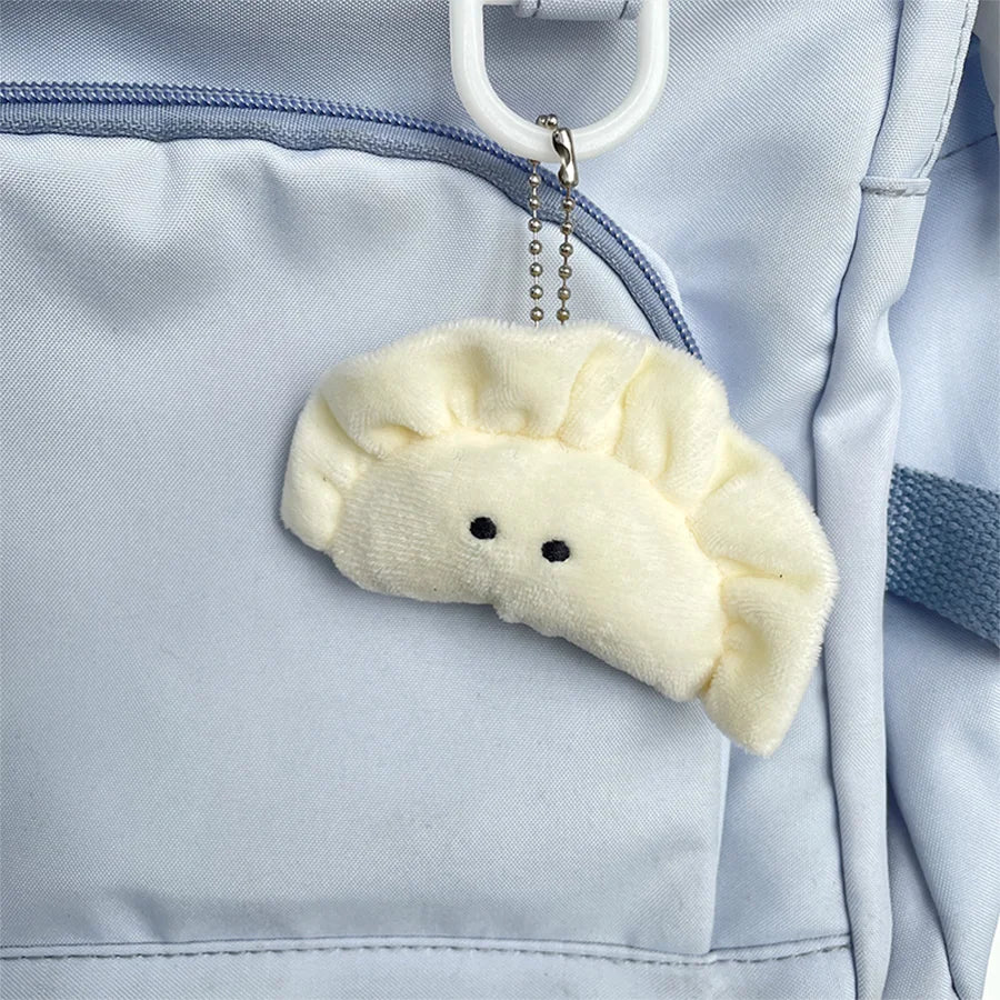 10pcs Chinese dumplings, plush dolls, cute cartoon food, toys, creative kawaii school bag pendants, fashion ornaments, pendants