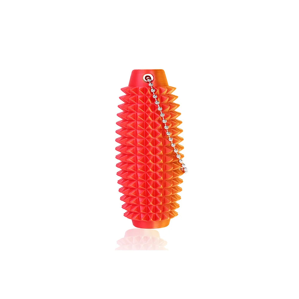 Mini Spiky Fidget Massage Keychain – 3D Silicone Pain Stim Sensory Toy for Anxiety Relief, Singles & 4-Pack