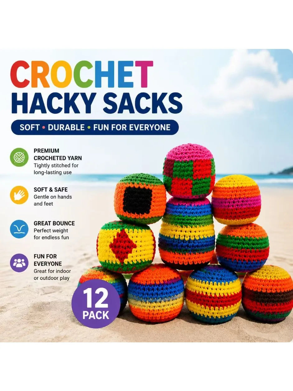 Soft Handmade Footbag Sacks Juggling Balls for Children Durable Sports Toy for Playground Activities