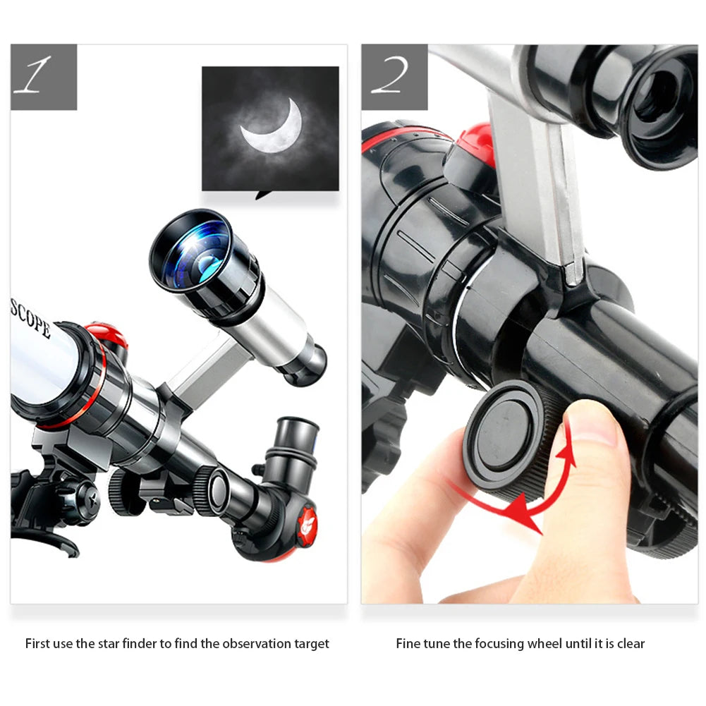 Professional HD Astronomical Telescope | Portable Monocular | Moon & Planet Observation | 3 Colors