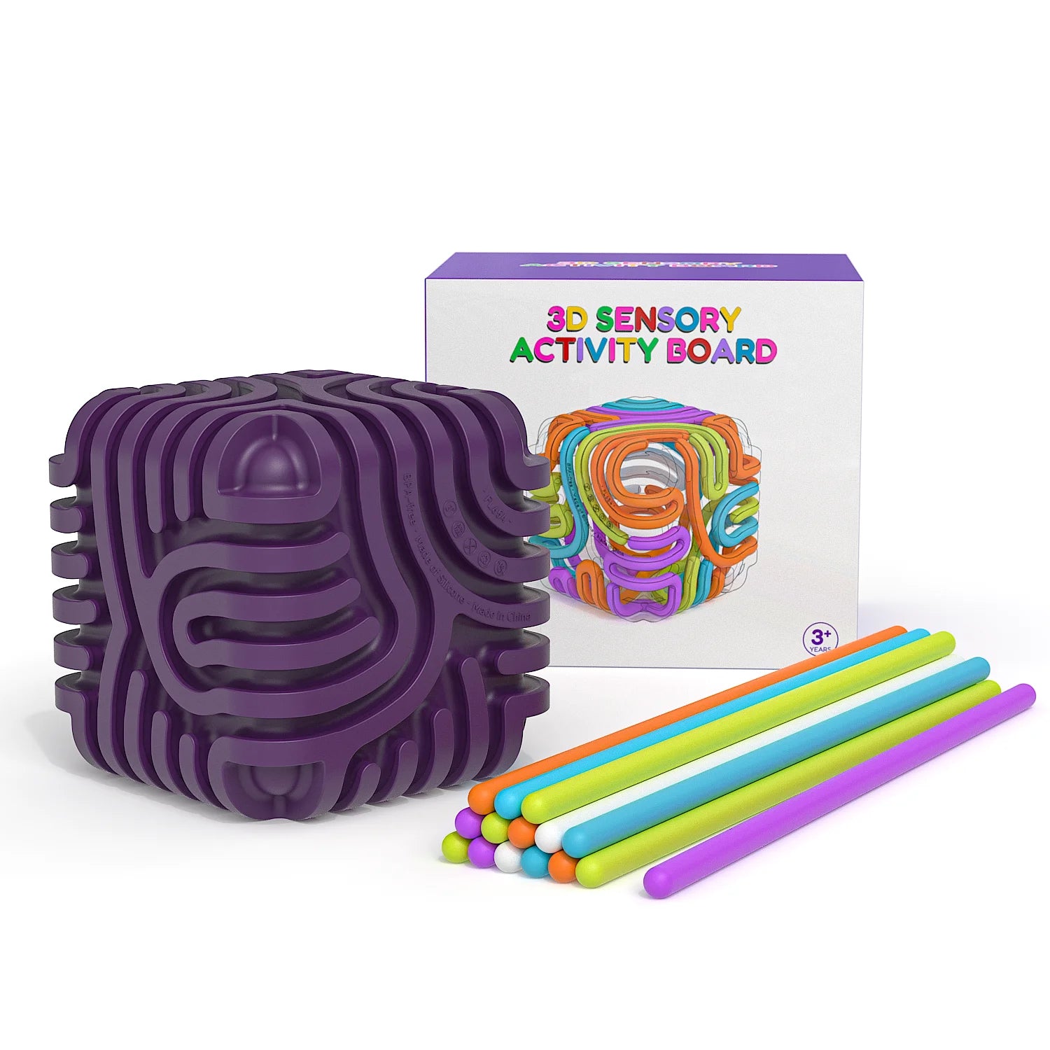 Sensory Activity Ball with 15 Silicone Rods | Fidget Toy for ADHD, Autism & Stress Relief