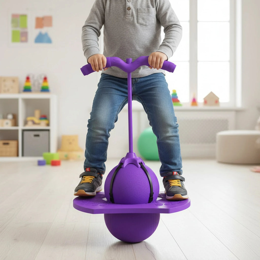 Kids Pogo Bouncing Ball with Handle – Outdoor Jump & Balance Toy