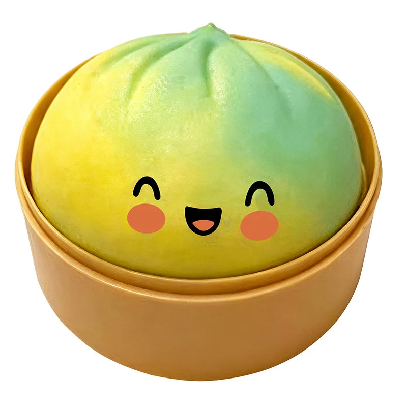 Dumplings Glitter Dumpling Toy Cute Dumplings Squishiest With Steamer Box Stress & Anxiety Toys For Focus ADHD Population
