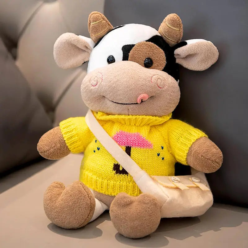 Cute Cow Plush Stuffed Animal Doll — 30cm