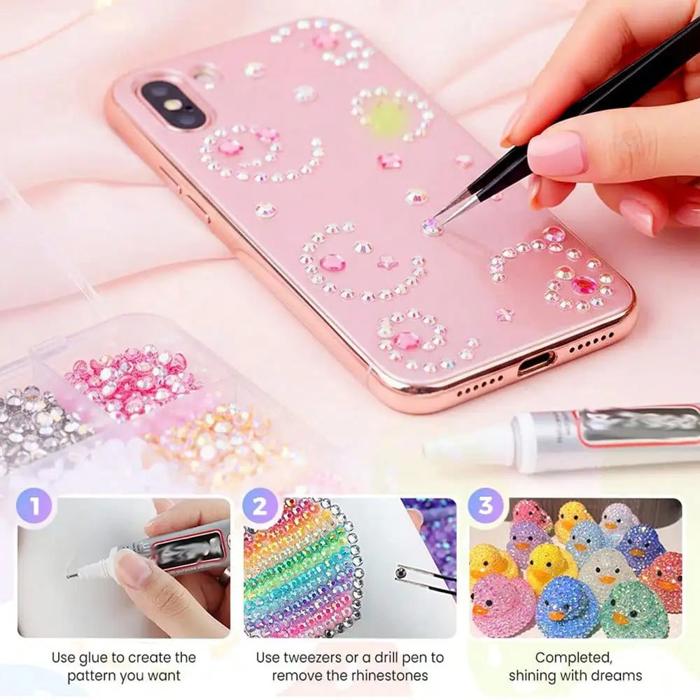 40 Colors Resin Jelly Rhinestones | Flat Back Gems 3mm/4mm/5mm | DIY Craft & Diamond Art Supplies