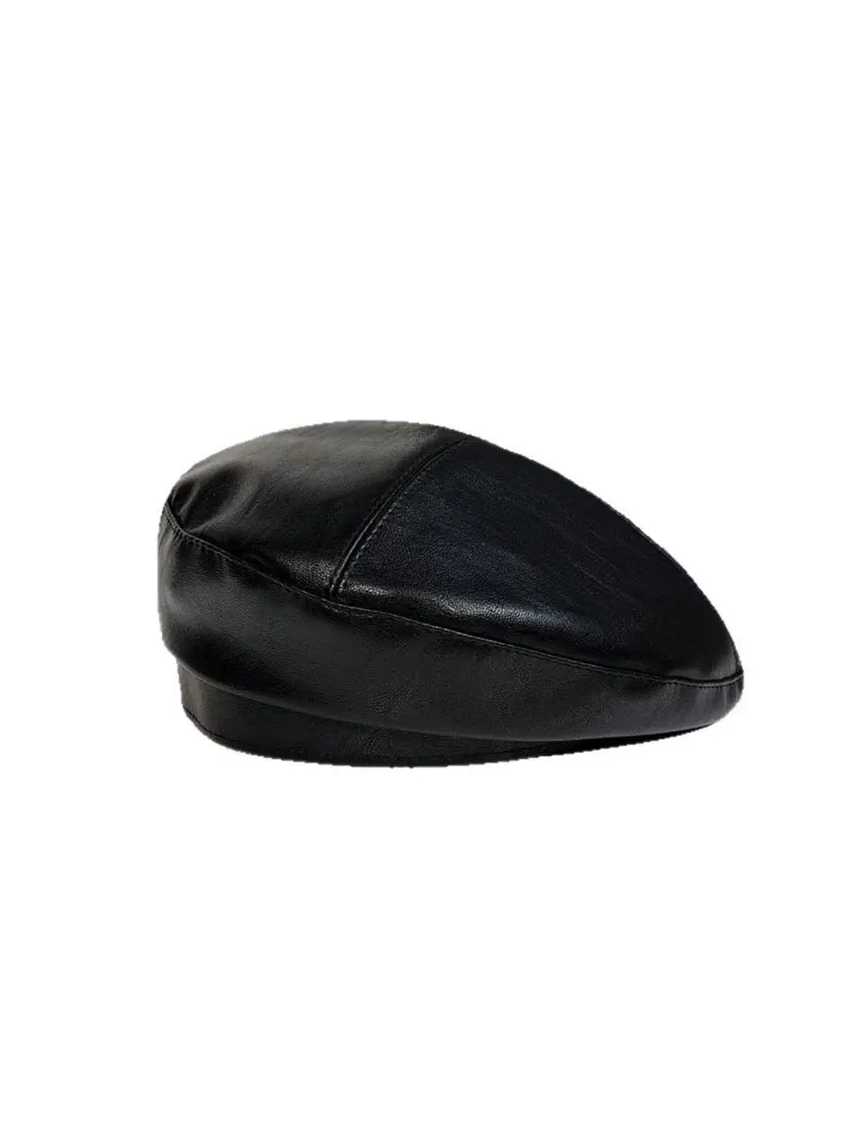 Hat, women's versatile octagonal hat, leather beret, painter's hat