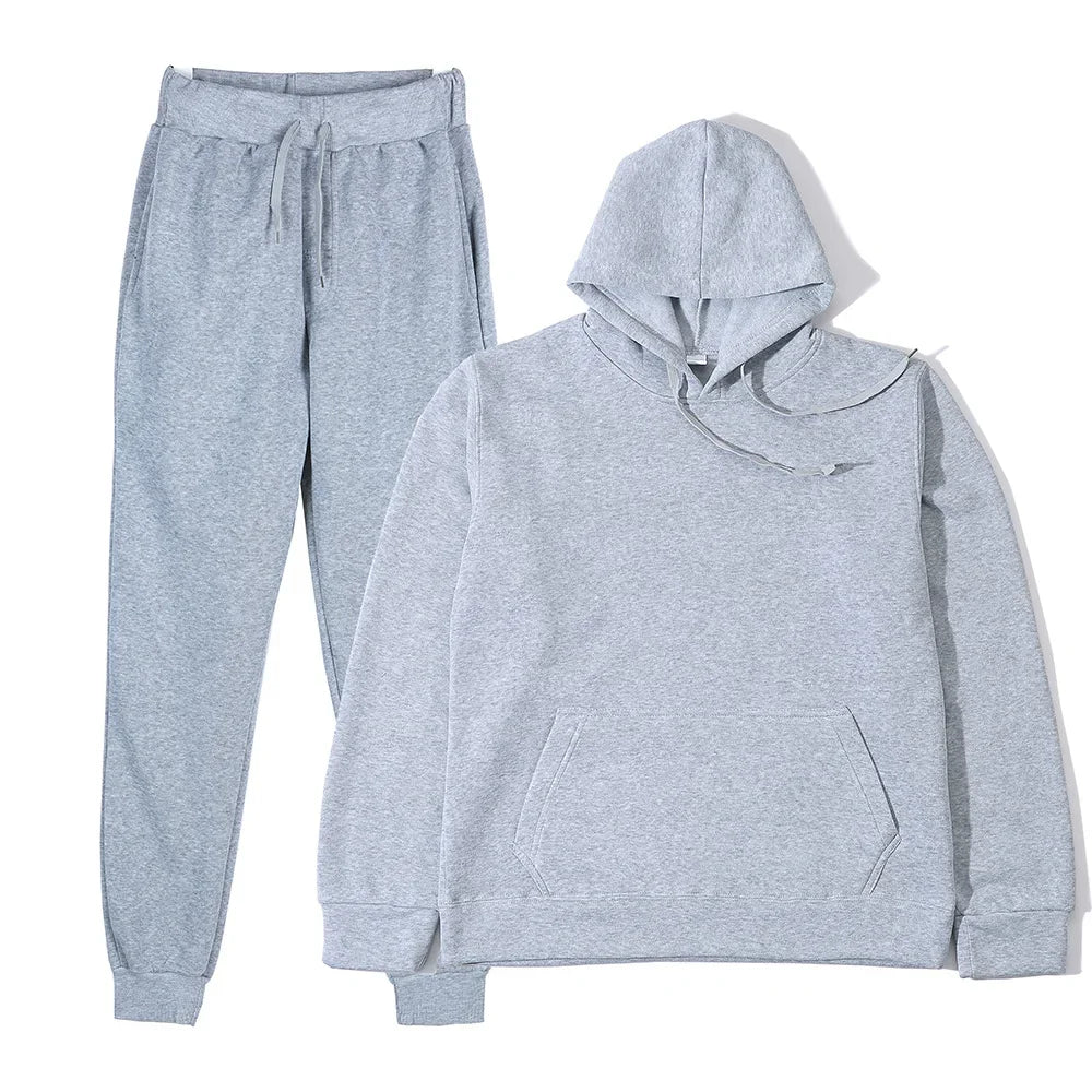 Men's Hoodie & Pants Sports Suit – Two-Piece Casual Running Set
