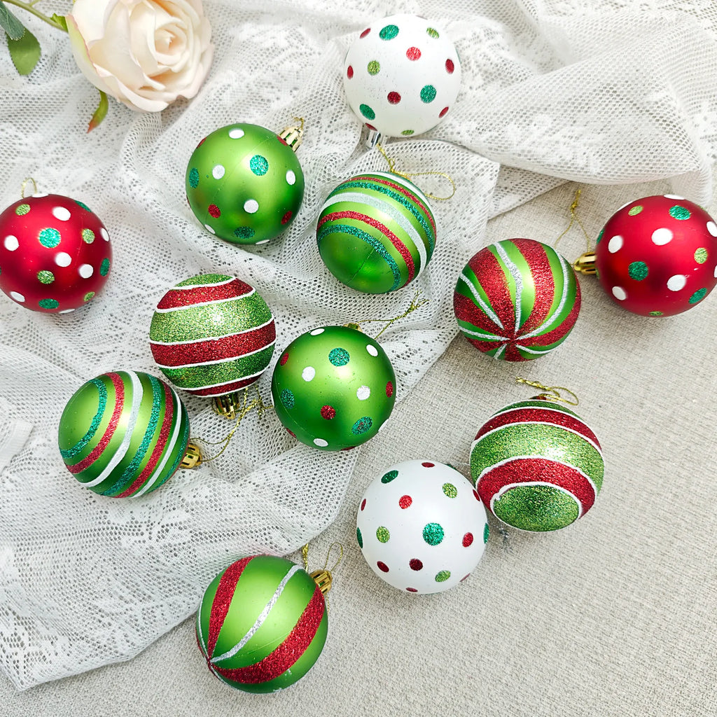 Green Monster Christmas Tree Ornament Set