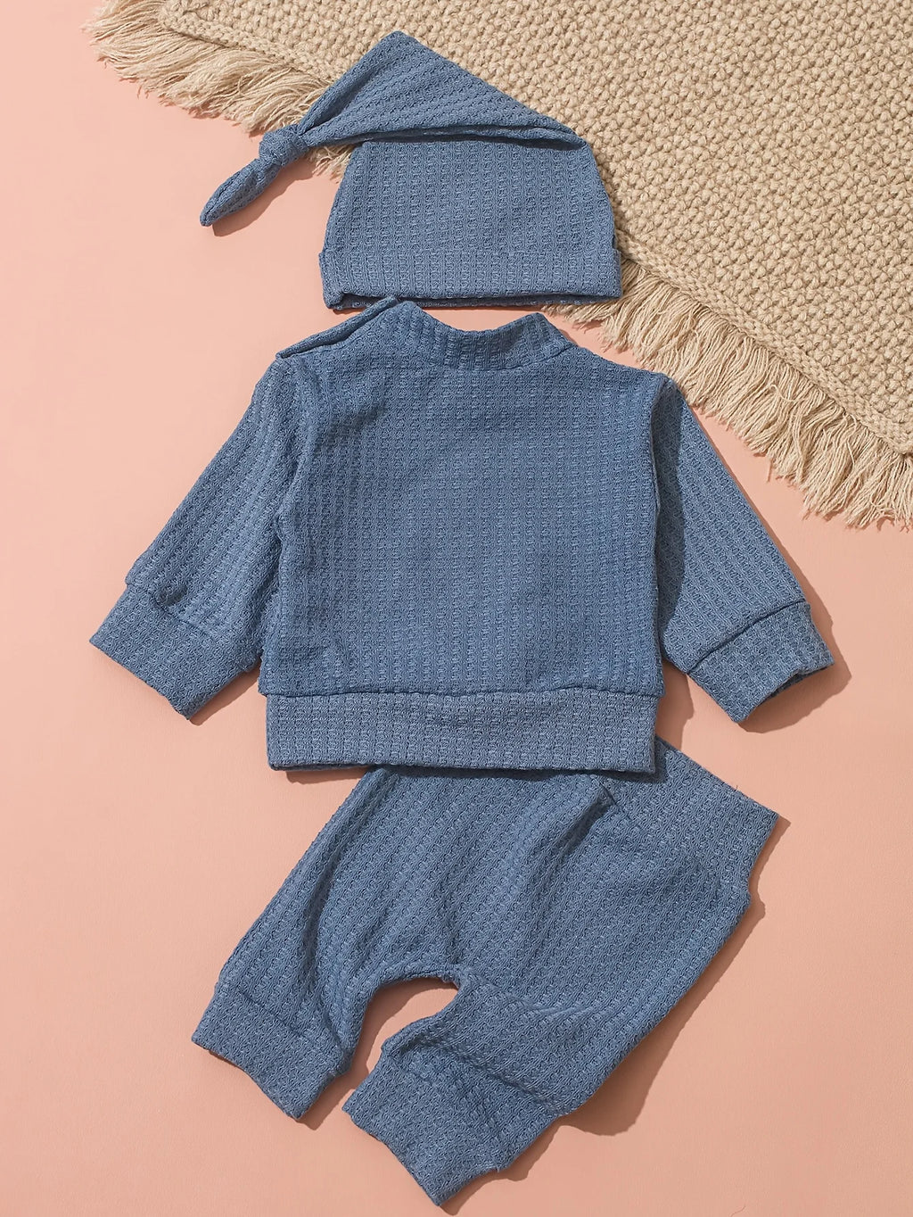 Hello World Newborn Photo Outfit, 3 Pieces