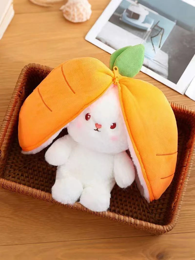 Jelly Cat 30cm Strawberry Floral Ears Bonnie Rabbit Easter Shy Rabbit Appease Dolls Cats and Dogs Toys Pets Christmas Gifts