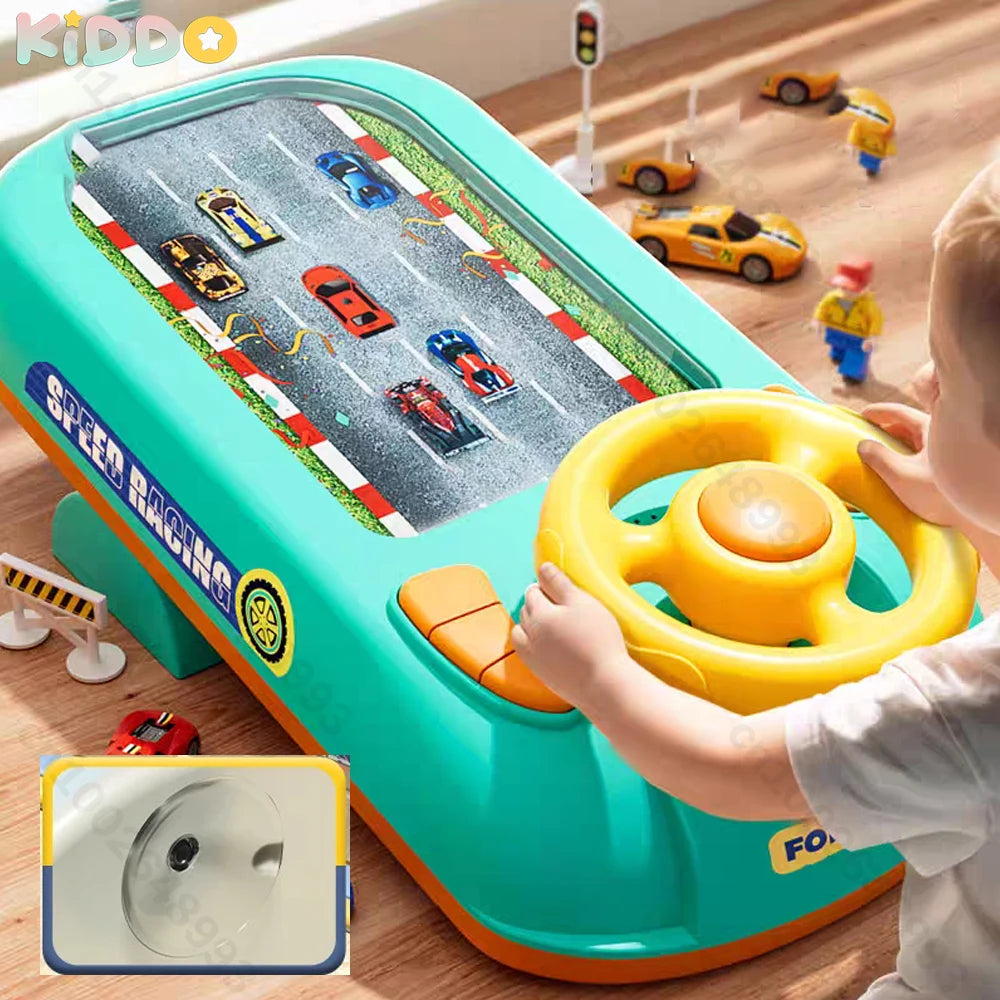 Toddler Racing Car Steering Wheel Toys Musical Electronic Adventure Game Simulated Driving Interactive Toy Gift for Kids Baby