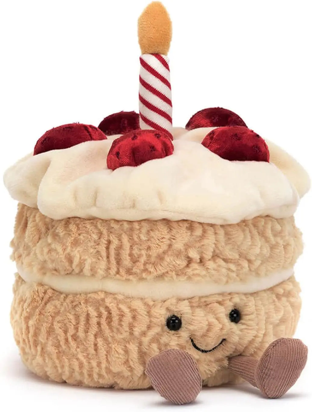 JC Shy Bonnie Rabbit Plush Doll | 31cm Soft Toy Holding Birthday Cake — Kids Holiday Gift
