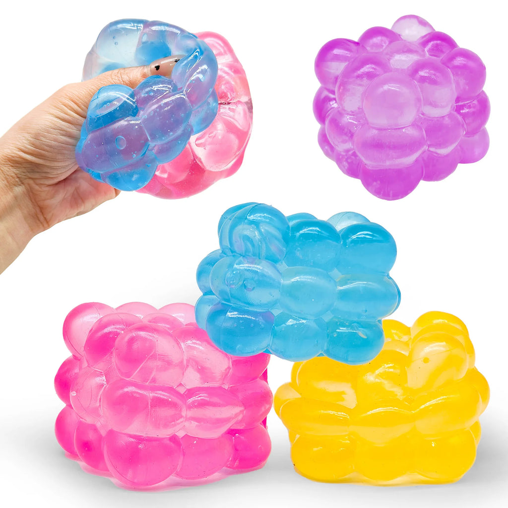 1-4pcs New three-dimensional candy kneading music adult kids Stress Relief Squeeze sensory Toys Decompression Simulation Cube
