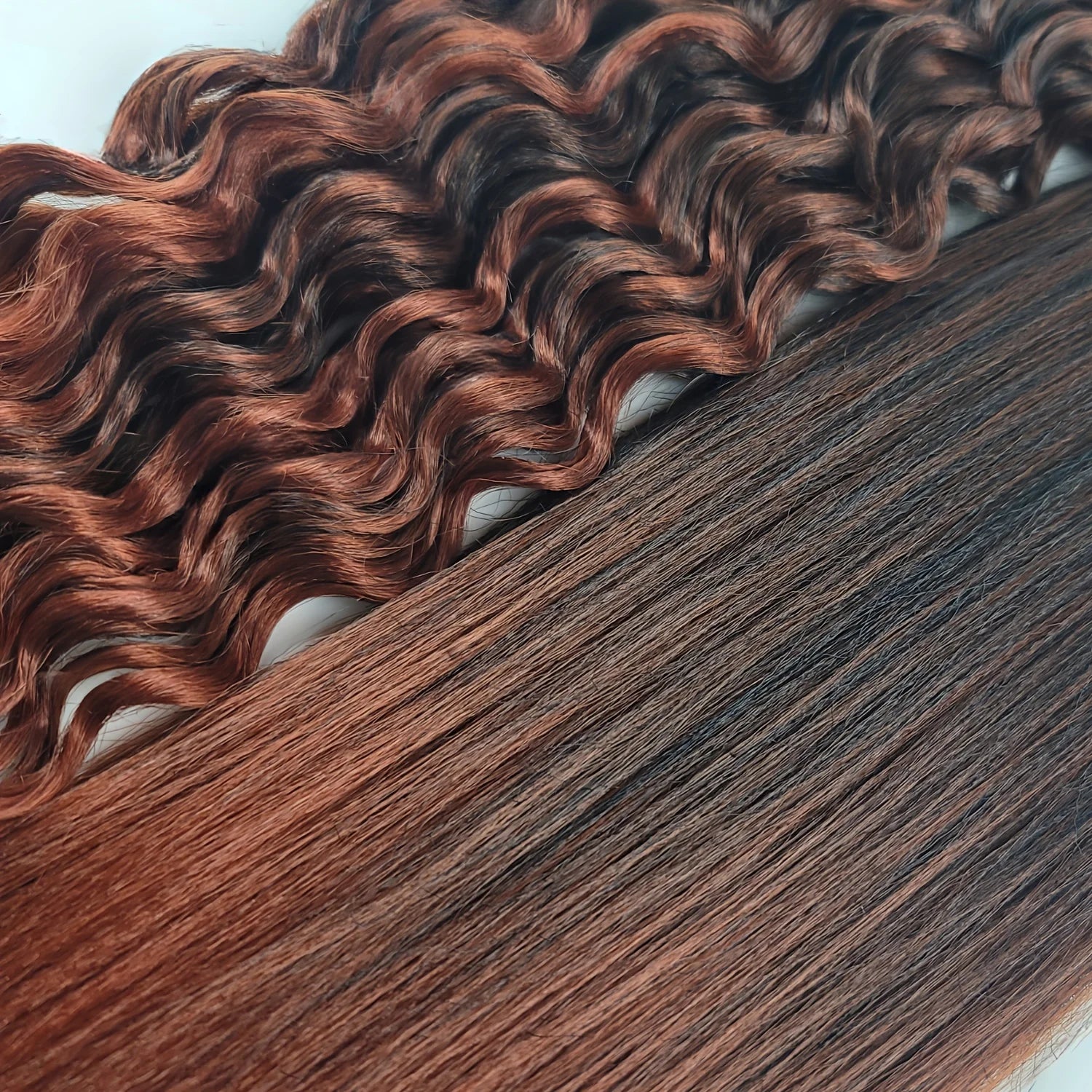 6pcs 24" Boho Braids | Ombre Brown | Pre-Stretched Synthetic | Long Wavy, Glossy | Holiday/Party/Casual | DIY Hair Accessories