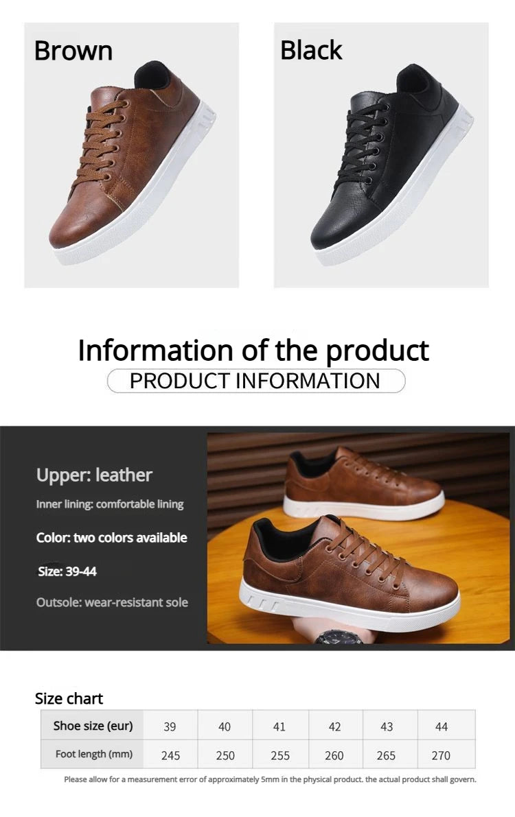 Men's Soft Sole Breathable Casual Lace-Up Shoes