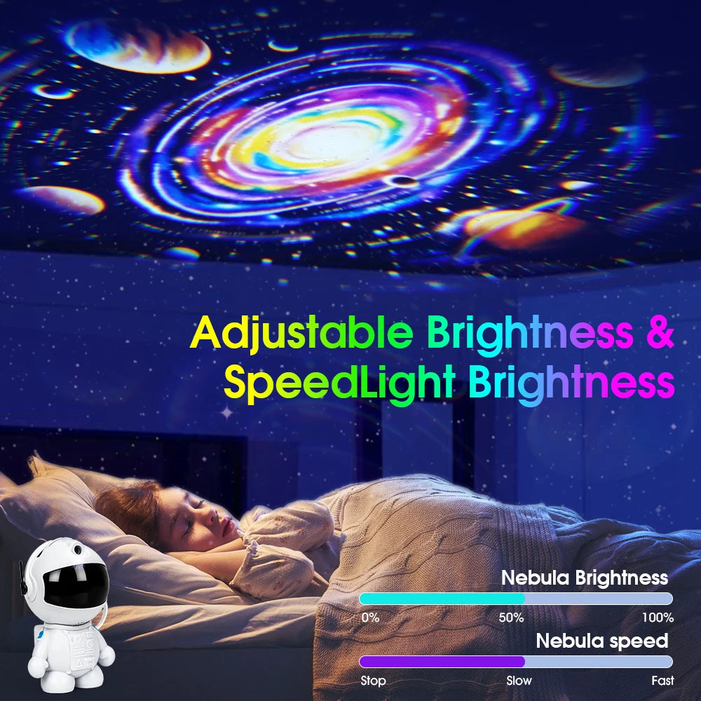 Astronaut Galaxy Projector | Star Projector with 12 Space Films | Nebula Night Light | Game Room Decor