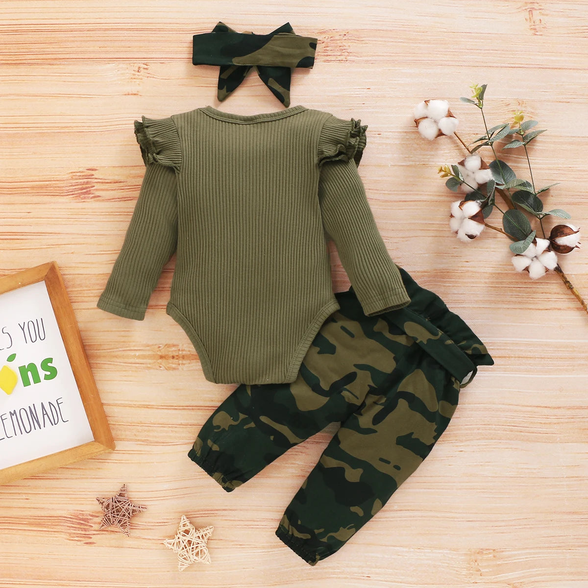 Baby Girl 3-Piece Knitted Outfit Set with Headband