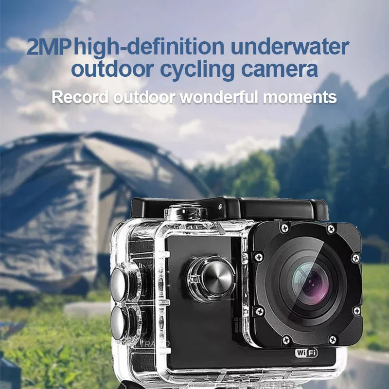 1080P Underwater Waterproof Sports Dv Multifunctional Outdoor Riding Locomotive Sports Camera Sports Camera Diving Camera