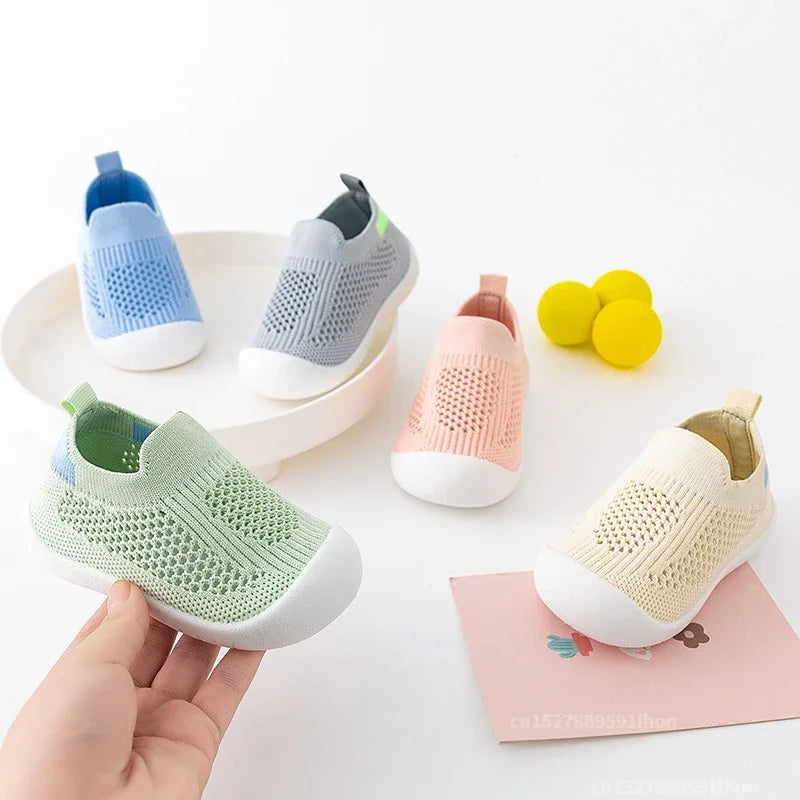Toddler & Baby Breathable Knitted Slip-On Sneakers