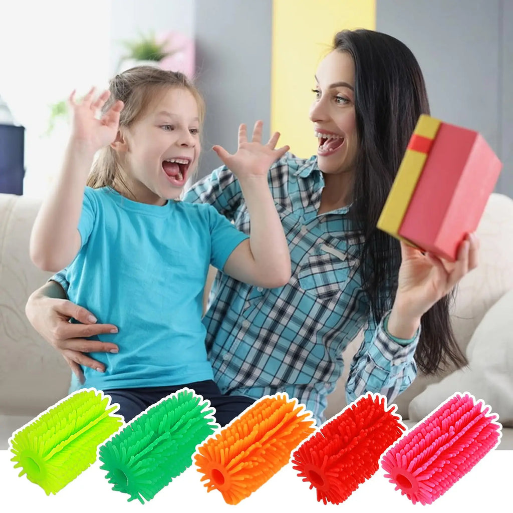 Stress Relief Pen Set Toy Silicone Silk Plush Pen Set Releases Pressure, Squeezes Creatively, Novel Stress Relief Toy Children's