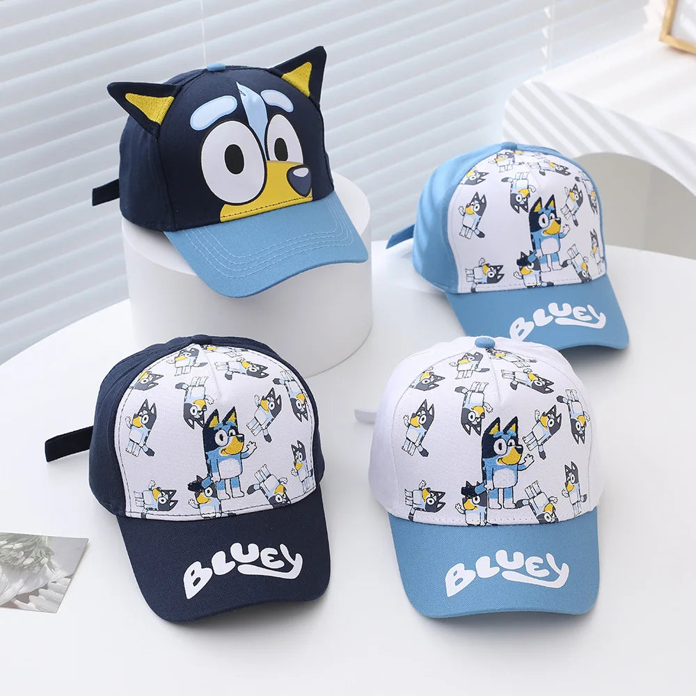 Bluey Kids Cap with Adjustable Velcro 100% Polyester Material Perfect for Spring/Summer Ideal Boy Hat for Sun Protection