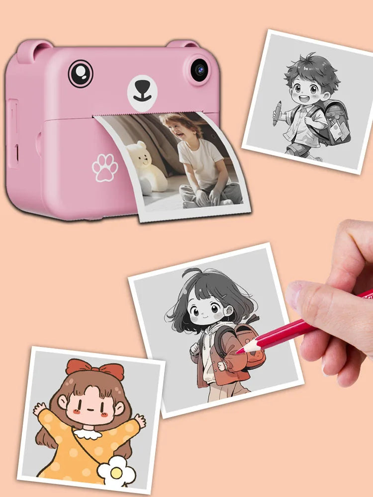 Kids Instant Print Digital Camera – 1080P HD with Thermal Printer