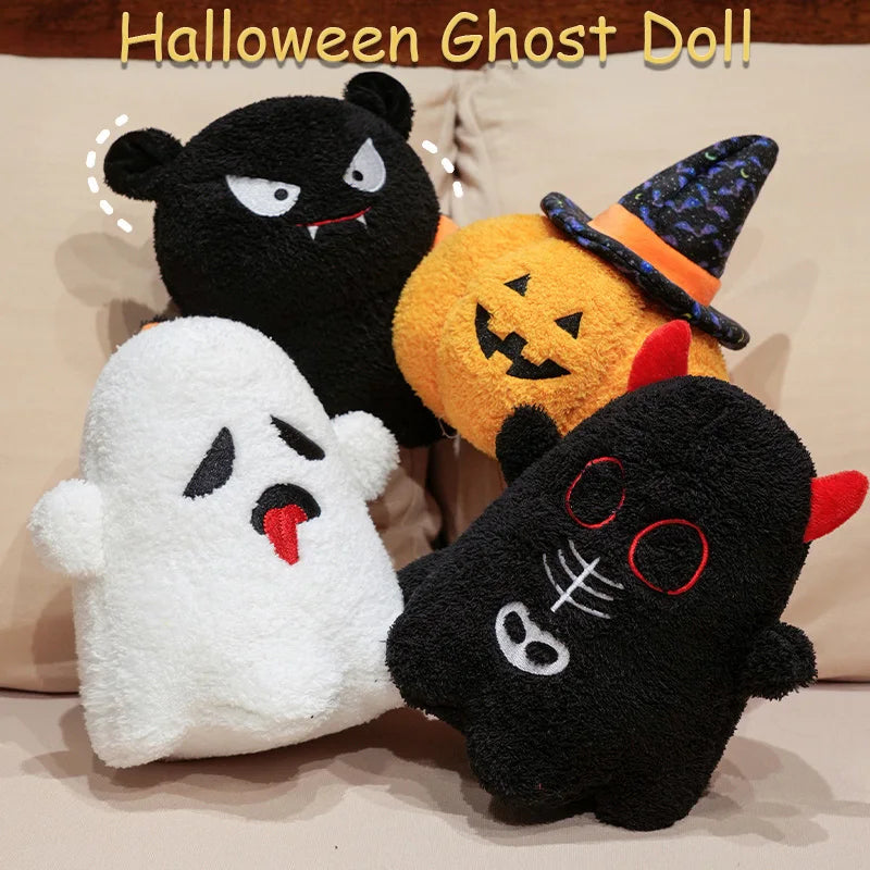 Halloween Plush Devil, Ghost, Bat & Pumpkin Toy