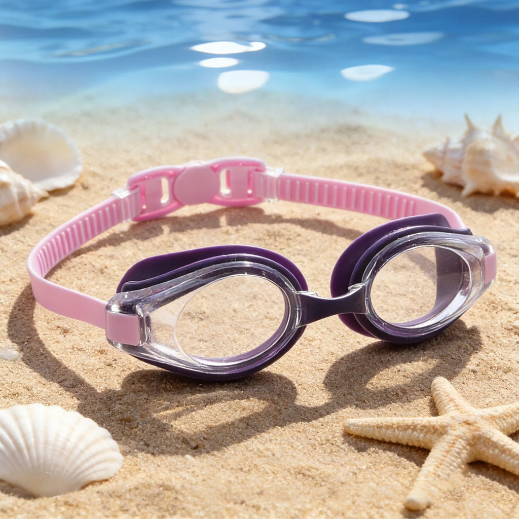 1PC Swimming Goggles, Professional Waterproof and Anti-fog Flat Light Diving, Toddler Goggles No Hair Pull