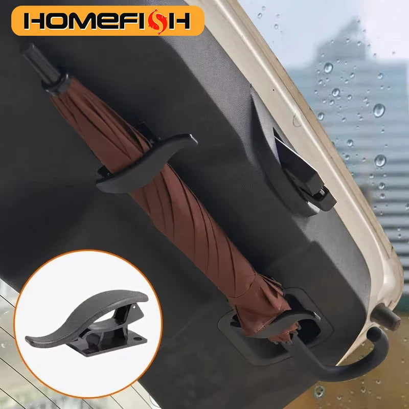 2-Pack Car Seat Back Hook & Umbrella Storage Organizer