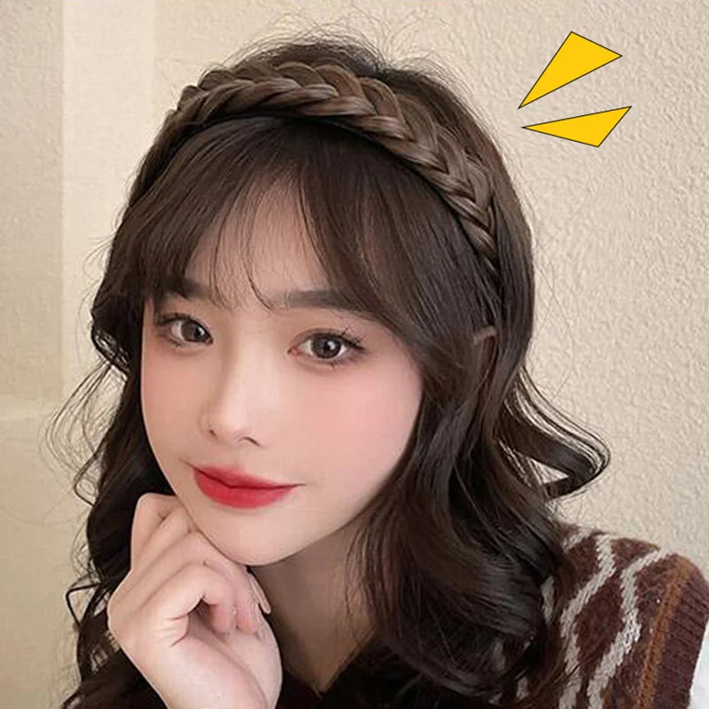 Braid Hair Band Women Fishbone Braid Wig Twist Braid Headband Hairpin Bohemia Non-slip Headdress Bridal Girls Hair Accessories