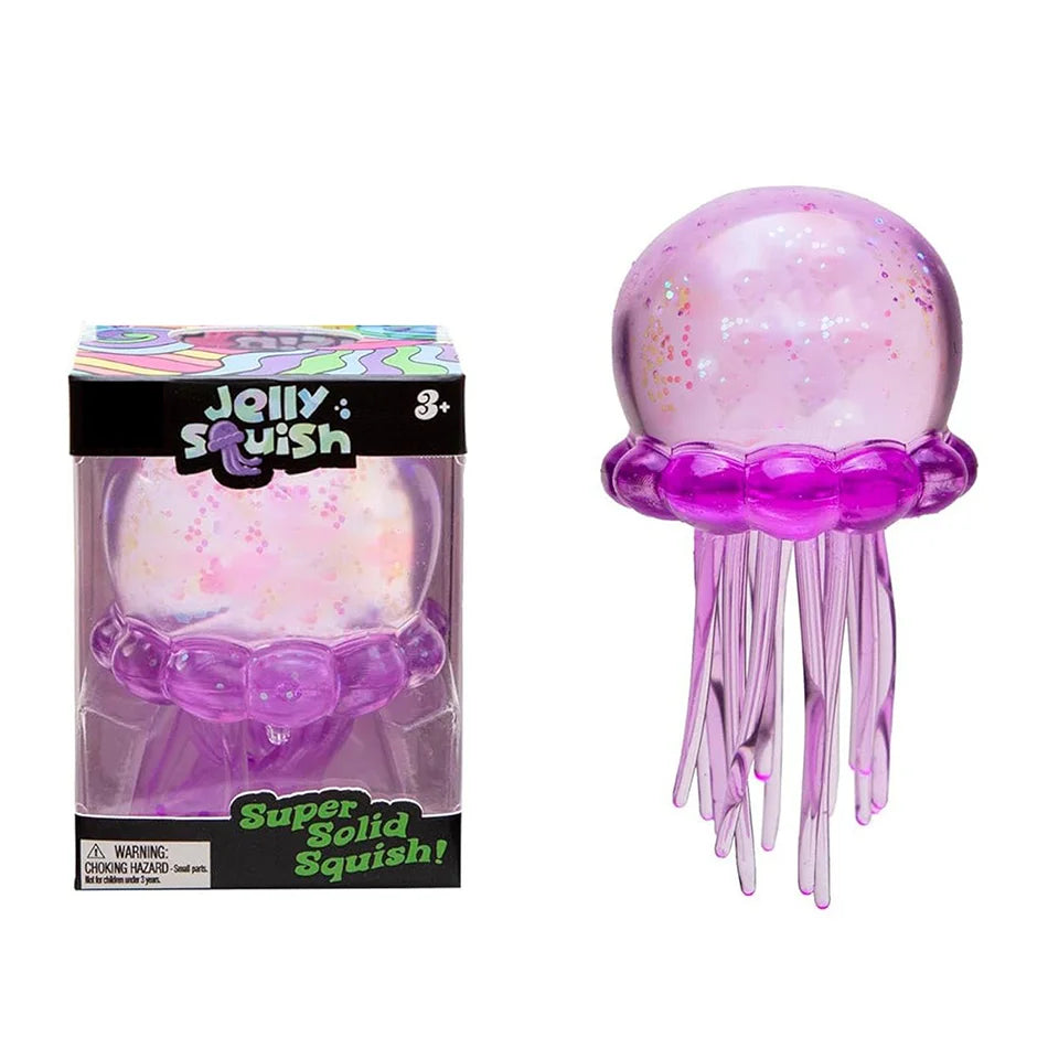 Fuzz Ball Jellyfish Squishy Blind Box | Soft Stress Relief Toy | Random Color | 6 Styles