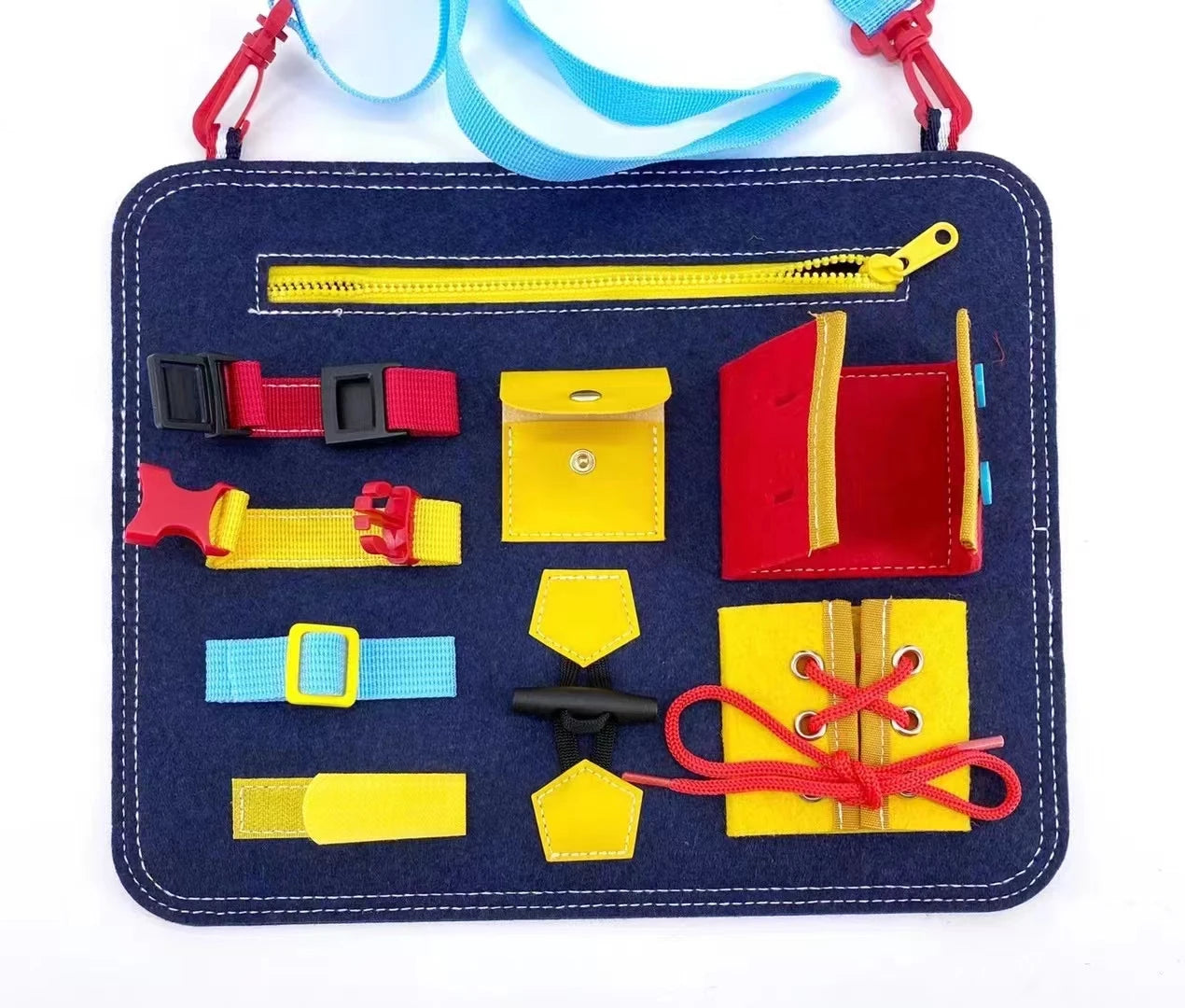 Montessori Busy Board for Toddlers | Sensory Learning & Fine Motor Skills Toy