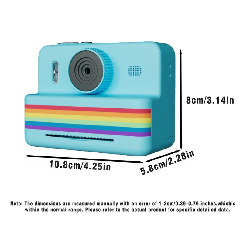 Kids Digital Camera With Instant Print Mini Printer 2.8inch Video Portable Thermal Instant Photo Print Kids Camera With Printer