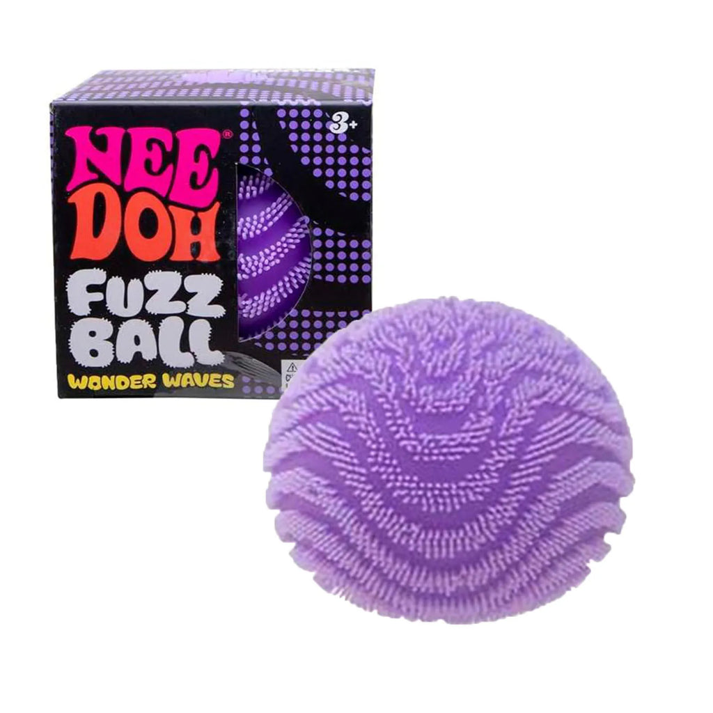 Schylling NeeDoh Fuzz Ball Wonder Waves | Textured Sensory Squeeze Toy | Stress Relief | Ages 12+