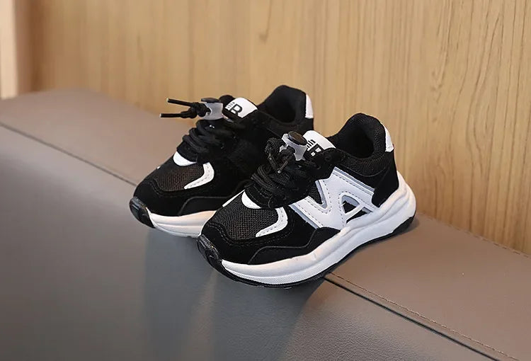 Kids' Unisex Breathable PU Leather Sport Running Sneakers