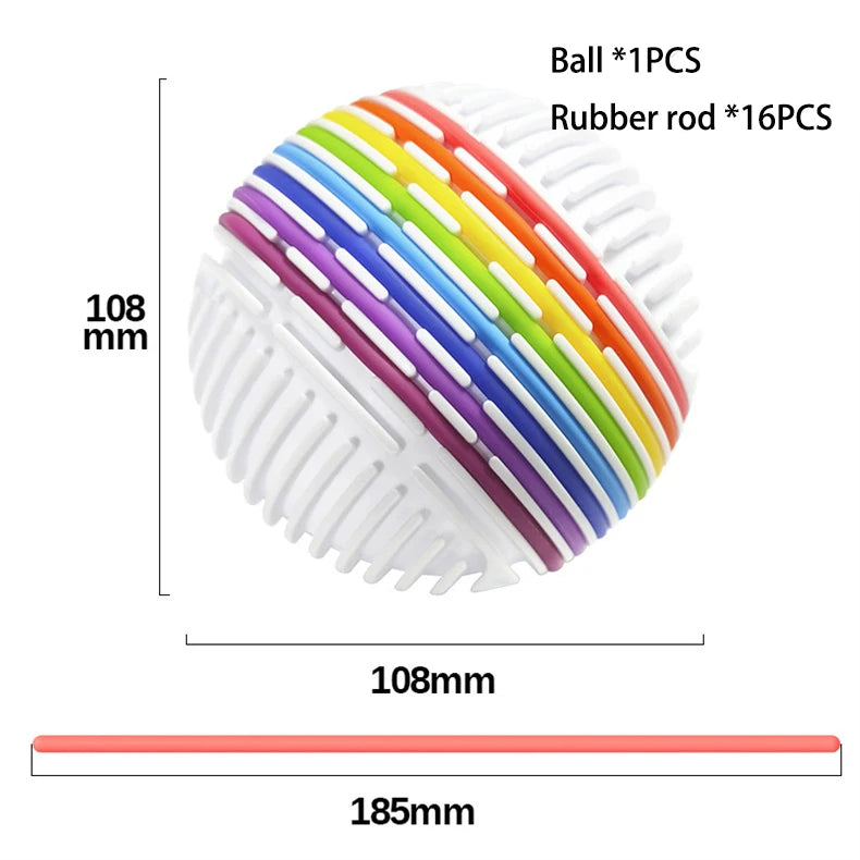 Sensory Activity Ball | Color Cognition Montessori Toy with Silicone Rods for Kids