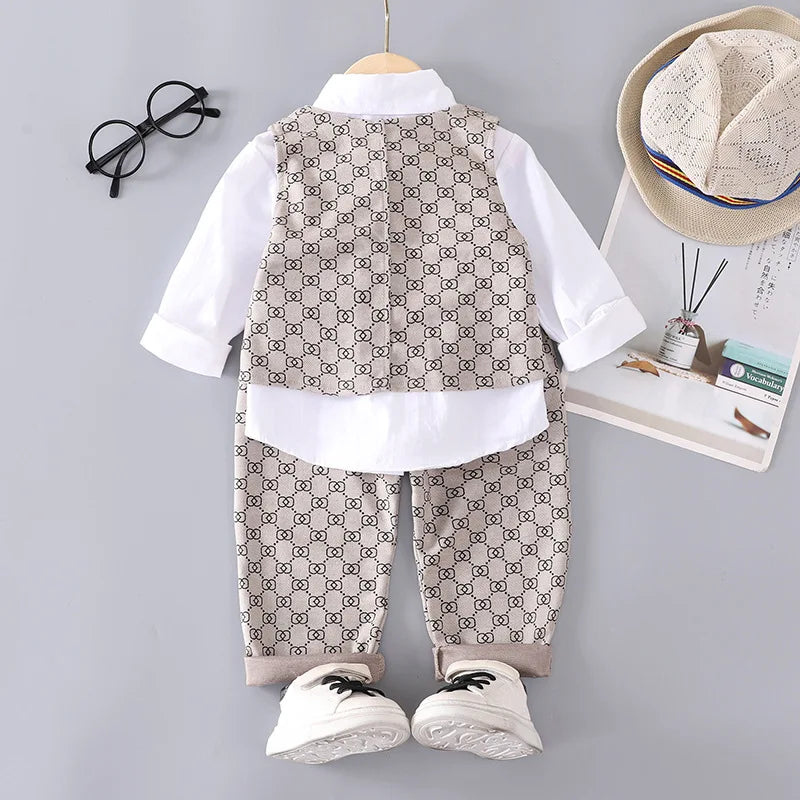 Toddler Boys Gentleman 3-Piece Formal Outfit Set