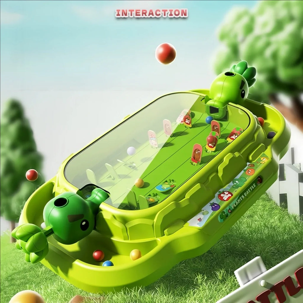 Plants vs Zombies 2-Player Tabletop Shooting Battle Game | Family Party Toy for Kids & Adults