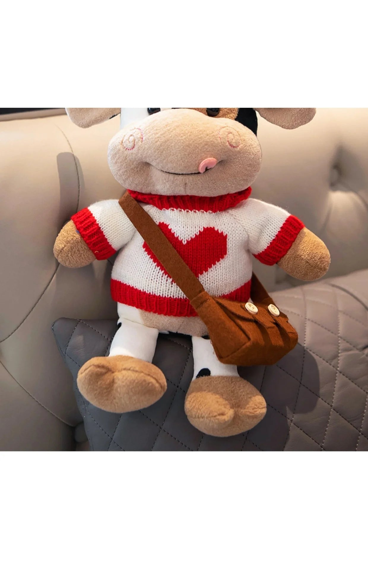 Cute Cow Plush Stuffed Animal Doll — 30cm