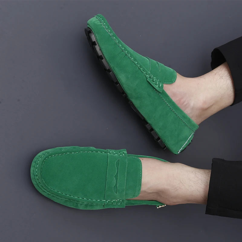 Shoes Men Casual Shoes Fashion Men Shoes Genuine Leather Men Loafers Moccasins Slip on Men Flats Male Driving Shoes