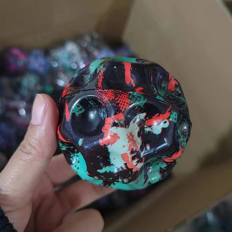 Galaxy Moon Shape Porous Bouncy Ball | Popping Sensory Fidget Toy | Stress Relief | Kids & Adults