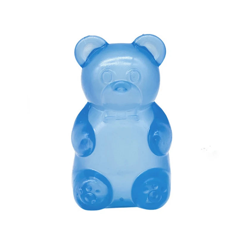 Cute Bear Maltose Squishy Toy Dough Colorful Sensory Toy Creative Desk Decoration Stress Relief Doll Squeeze Fidget Toy