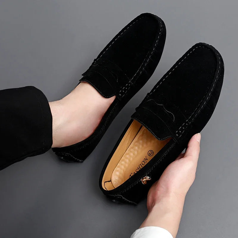 Shoes Men Casual Shoes Fashion Men Shoes Genuine Leather Men Loafers Moccasins Slip on Men Flats Male Driving Shoes