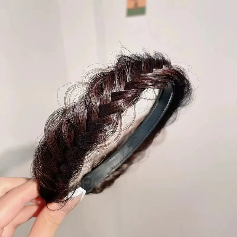 Braid Hair Band Women Fishbone Braid Wig Twist Braid Headband Hairpin Bohemia Non-slip Headdress Bridal Girls Hair Accessories