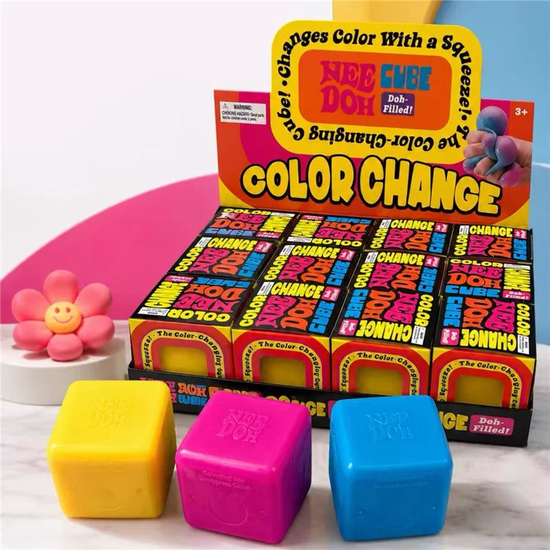 Color-Change Squishy Cube