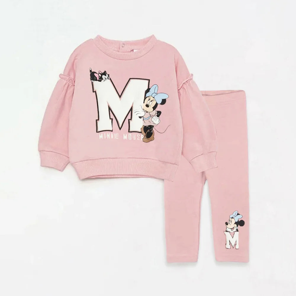 Toddler Girls Cartoon Sweatshirt & Leggings Set