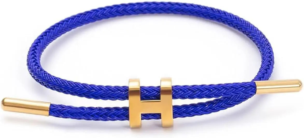 Women's Adjustable Charm Bracelet – 14K Gold-Plated Buckle Stainless Steel Wire Rope