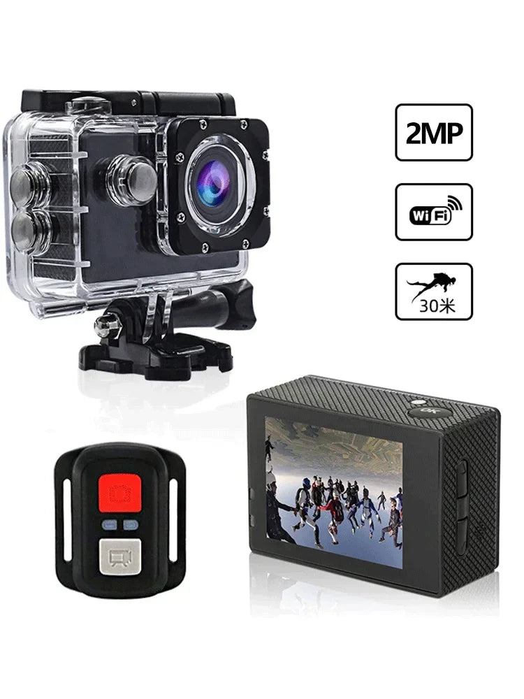 1080P Underwater Waterproof Sports Dv Multifunctional Outdoor Riding Locomotive Sports Camera Sports Camera Diving Camera